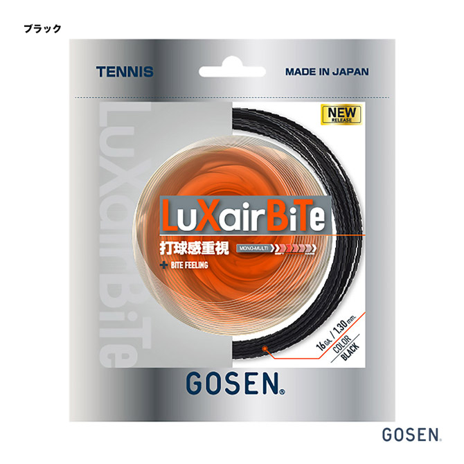 �������� GOSEN �ƥ˥����å� ñĥ�� �饯�����Х��� 16��LUXAIR BITE 16�� 130 �֥�å� TSLXB0��bk�� 