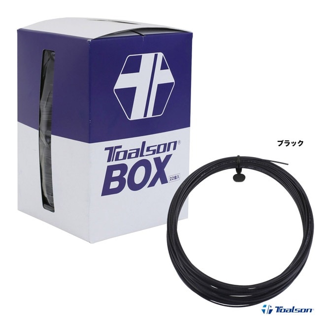 トアルソン TOALSON テニスガット ボックス バイオロジック ダブルエックス（BIOLOGIC XX） 128 ブラック 22本入 7802820K
