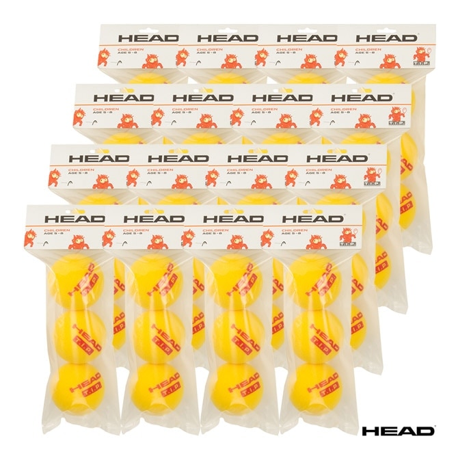 ヘッド HEAD テニスボール T.I.P.レッド -フォームボール 1箱（16ポリバッグ/48球） 578363
