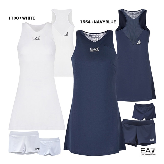 エンポリオアルマーニ EMPORIO ARMANI EA7 テニスウェア レディス TENNIS PRO W CLASSIC DRESS 8NTA51