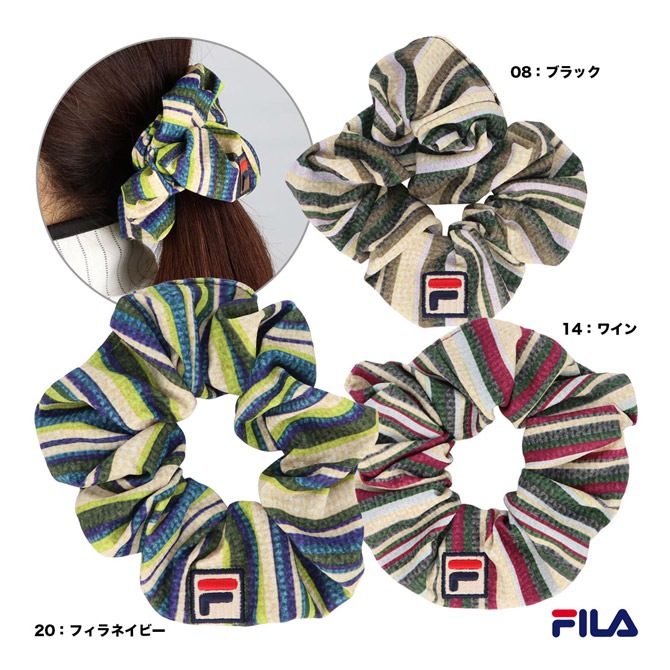 フィラ FILA  レディス ボーダープリントシュシュ VL9290