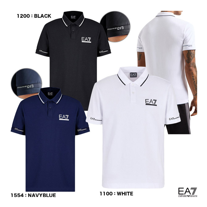 エンポリオアルマーニ EMPORIO ARMANI EA7 テニスウェア メンズ TENNIS CLUB M POLO PQ ST 3DPF19