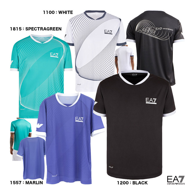 ����ݥꥪ����ޡ��� EMPORIO ARMANI EA7 �ƥ˥������� ��� TENNIS PRO M TEE SS GRAPHIC PL 3DPT26