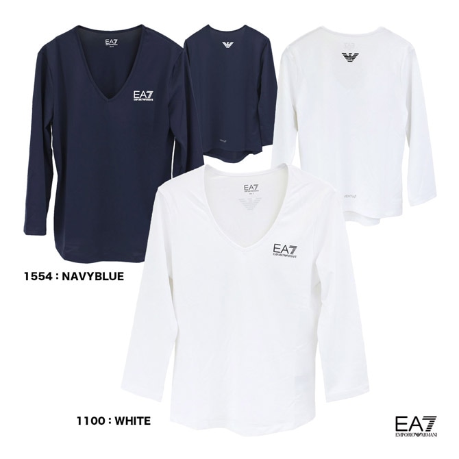 エンポリオアルマーニ EMPORIO ARMANI EA7 テニスウェア レディス TENNIS PRO W CLASSIC TEE LS 8NTT55