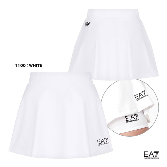 エンポリオアルマーニ EMPORIO ARMANI EA7 テニスウェア レディス TENNIS PRO W CLASSIC SKIRT 8NTN51