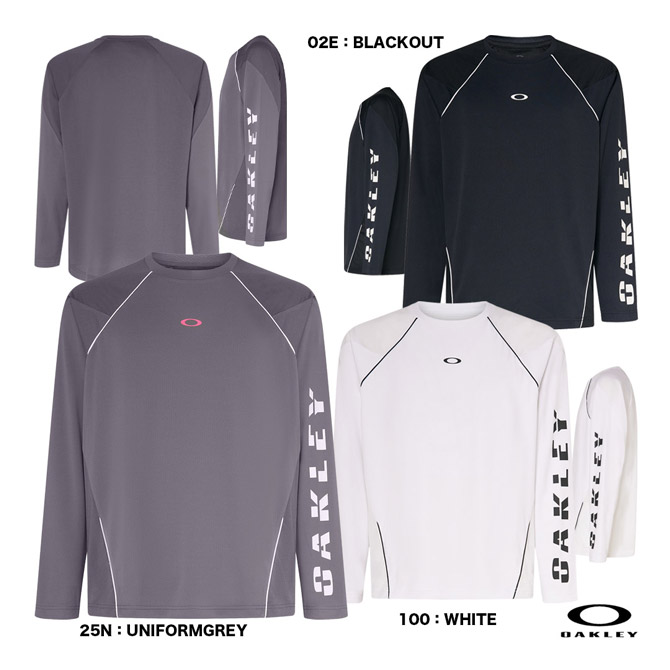 オークリー OAKLEY テニスウェア メンズ SLANT LOGO PRINT L/S TEE 10.0 FOA407031