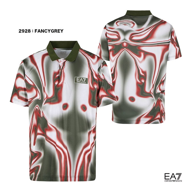 エンポリオアルマーニ EMPORIO ARMANI EA7 テニスウェア メンズ TENNIS PRO M POLO SS GRAPHIC PL 6DPF03