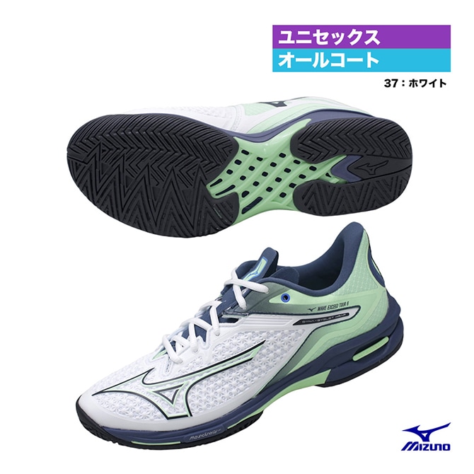 ミズノ MIZUNO テニスシューズ ユニセックス ウエーブエクシードツアー 6 AC 61GA247037