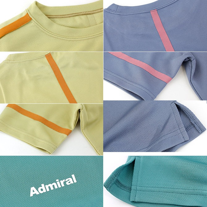 アドミラル Admiral テニスウェア メンズ バイカラーテープラインTEE