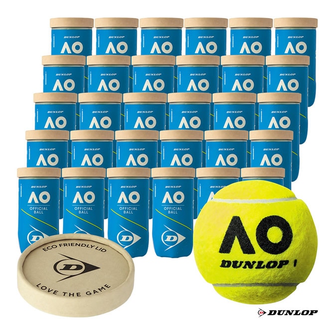 ダンロップ DUNLOP テニスボール DUNLOP AUSTRALIAN OPEN（ダンロップ オーストラリアン オープン） 2球入 1箱（30缶/60球） DAOBYL2CS60