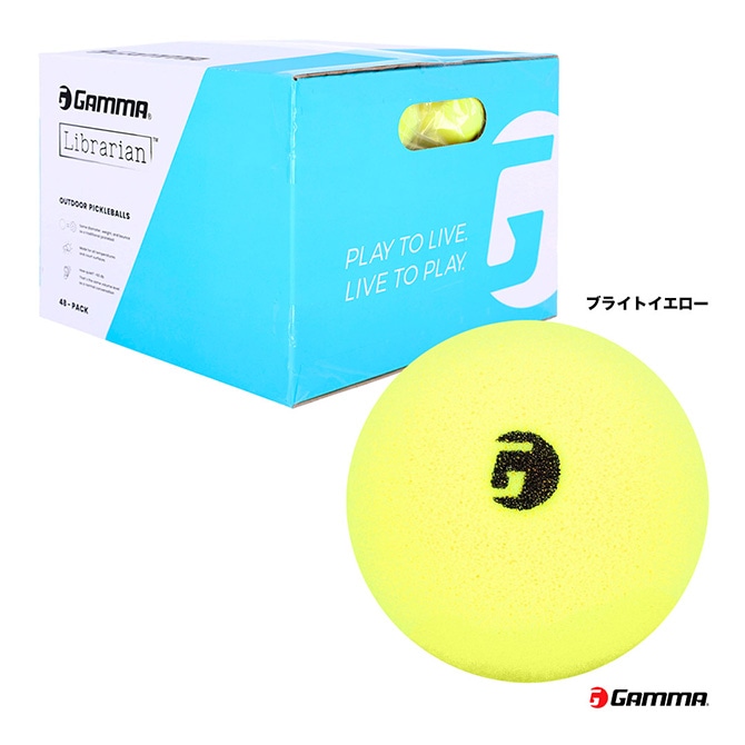 ガンマ GAMMA ピックルボール ライブラリアン フォーム ボール 48球 LIBRARIAN FOAM BALL 48P 1E805869