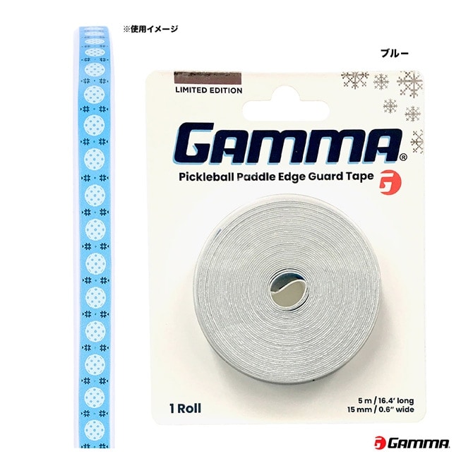 ����� GAMMA �ۥ�ǡ� �ѥɥ륨�å������ɥơ��� HOLIDAY PICKLEBALL PADDEL EDGE GUARD TAPE 1E8058953