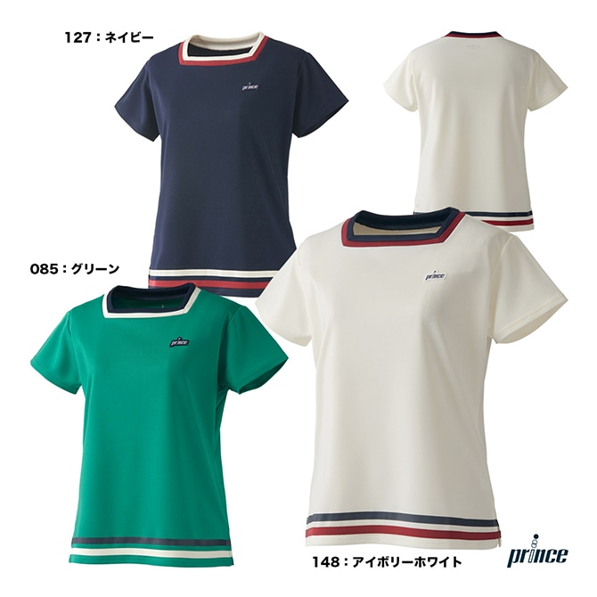 プリンス prince テニスウェア レディス ゲームシャツ WF5080