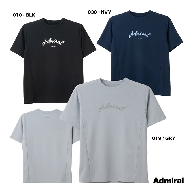アドミラル Admiral テニスウェア メンズ カラタッチフロントスリット TEE ATMA523