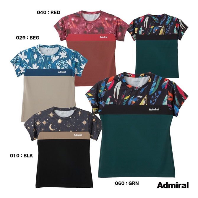 アドミラル Admiral テニスウェア レディス フロントライングラフィック TEE ATLA532