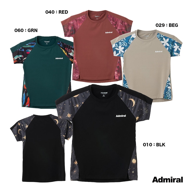 アドミラル Admiral テニスウェア レディス ラグランスリーブグラフィック TEE ATLA533