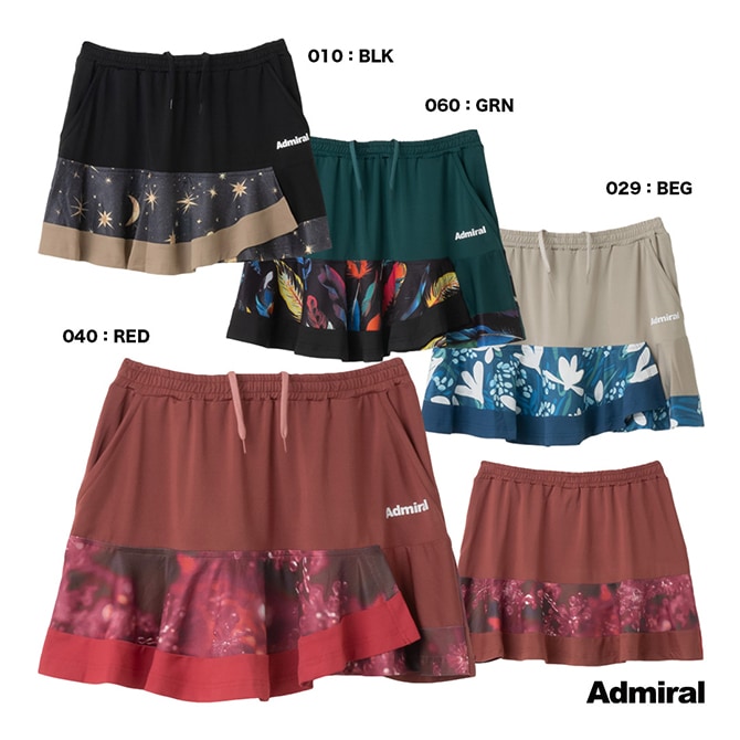 アドミラル Admiral テニスウェア レディス アシメレイヤードグラフィックスコート ATLA536