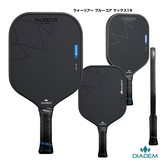 ダイアデム DIADEM ピックルボールパドル ウォーリアー ブルーコア マックス19 WARRIOR BLUCORE MAX19 TPA020（165）