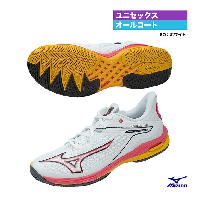ミズノ MIZUNO テニスシューズ ユニセックス ウエーブエクシードツアー 6 AC 61GA247060