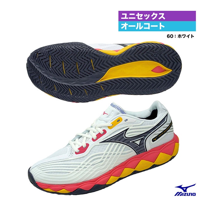 ミズノ MIZUNO テニスシューズ ユニセックス ウエーブエンフォースツアー 2 AC 61GA250060