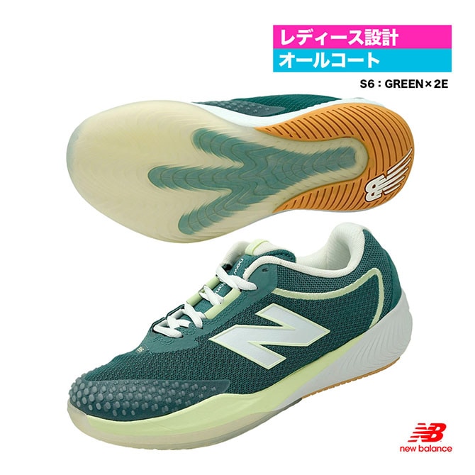 ニューバランス new balance テニスシューズ レディス FUELCELL 996 V6 H オールコート 2E WCH996S6（2E）