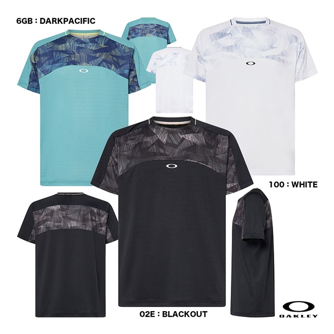 オークリー OAKLEY テニスウェア メンズ SLANT BLOCK TEE 12.0 FOA408264