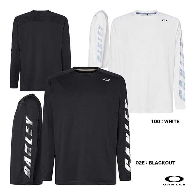 �������꡼ OAKLEY �ƥ˥������� ��� SLANT LOGO PRINT L/S TEE 12.0 FOA408265