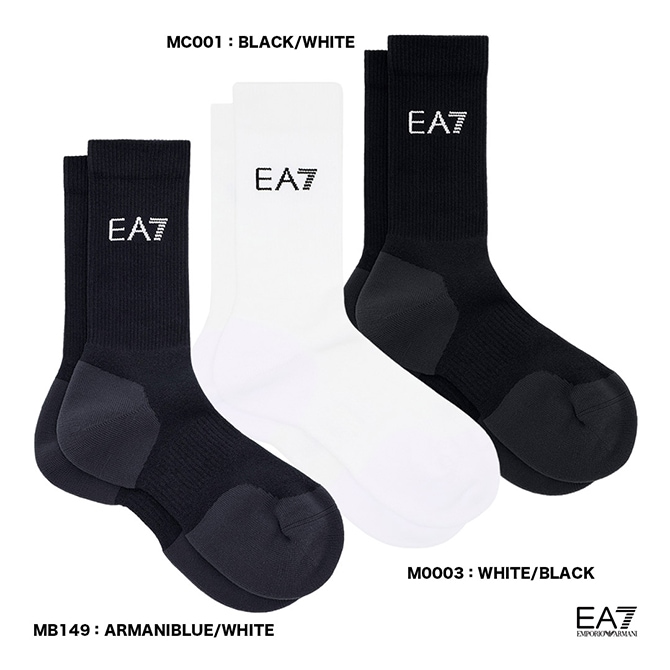 エンポリオアルマーニ EMPORIO ARMANI EA7 ユニセックス TENNIS PRO U SOCKS MONOPACK 7X000324