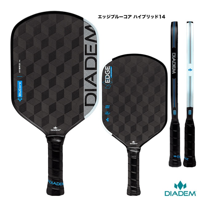 ダイアデム DIADEM ピックルボールパドル エッジブルーコア ハイブリッド14 EDGE BLUCORE HYBRID14 TPA023（230）