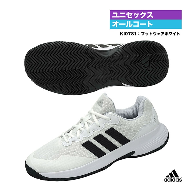 ���ǥ����� adidas �ƥ˥����塼�� ��˥��å��� GameCourt 2 M KI0781