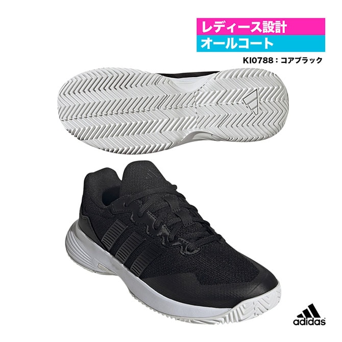���ǥ����� adidas �ƥ˥����塼�� ��ǥ��� GameCourt 2 W KI0788