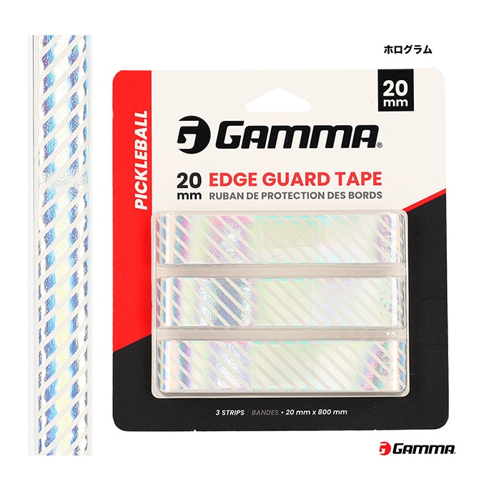 ����� GAMMA  �ԥå���ܡ���ѥɥ륨�å������ɥơ��ס�20mm�� PICKLEBALL PADDEL EDGE GUARD TAPE 1E8058985