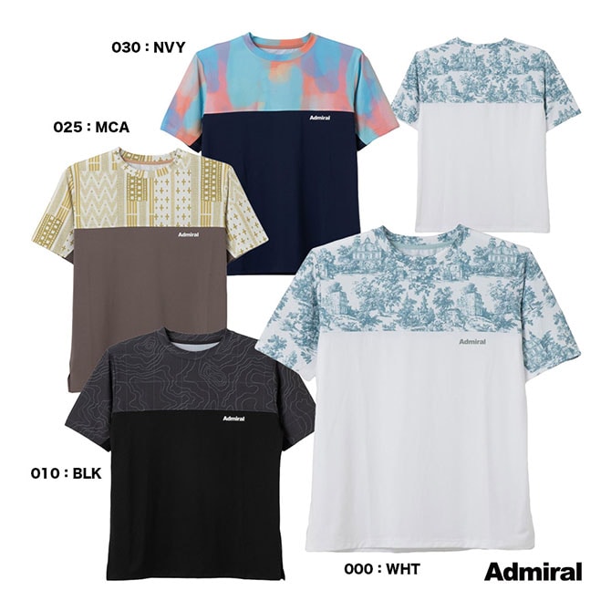 アドミラル Admiral テニスウェア メンズ ブロッキンググラフィックTEE ATMA601