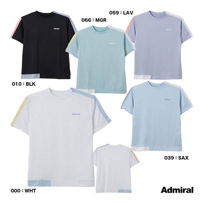アドミラル Admiral テニスウェア メンズ カラーアソートブロッキングTEE ATMA608