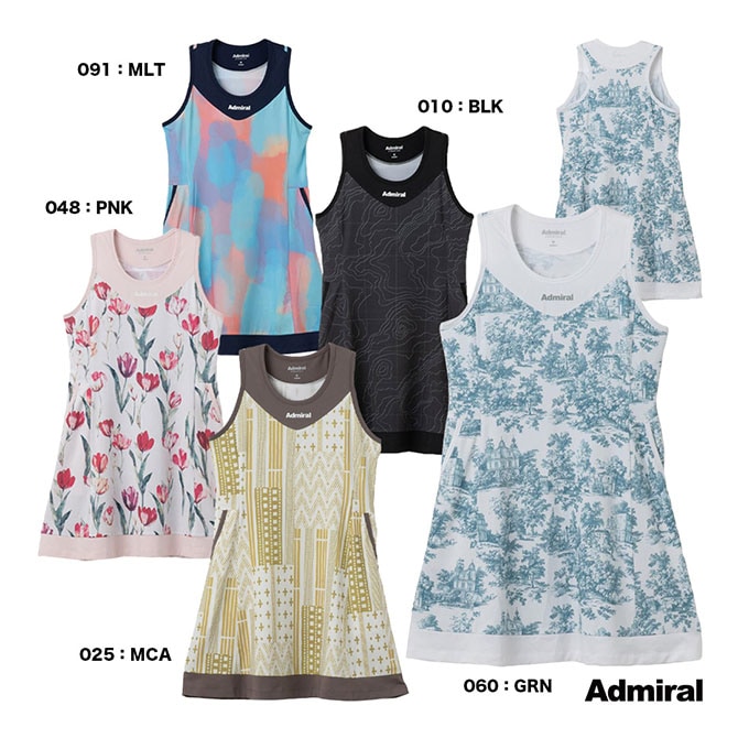アドミラル Admiral テニスウェア レディス グラフィックワンピース ATLA607