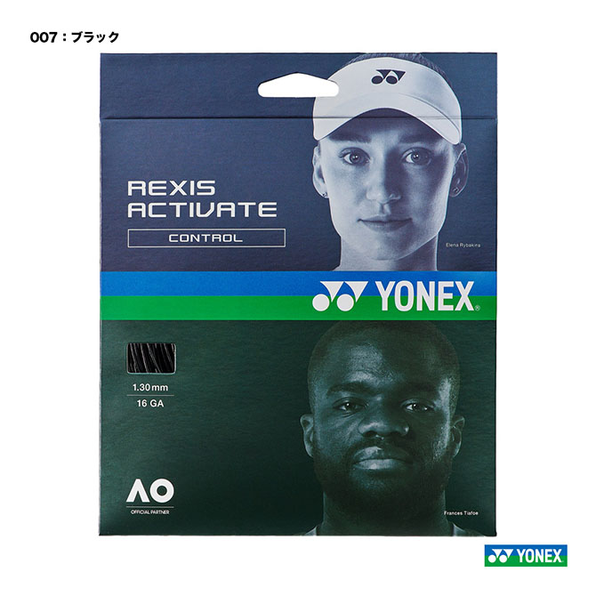 ヨネックス YONEX テニスガット 単張り レクシスアクティベート（REXIS ACTIVATE） 130 ブラック TGRAC130（007）
