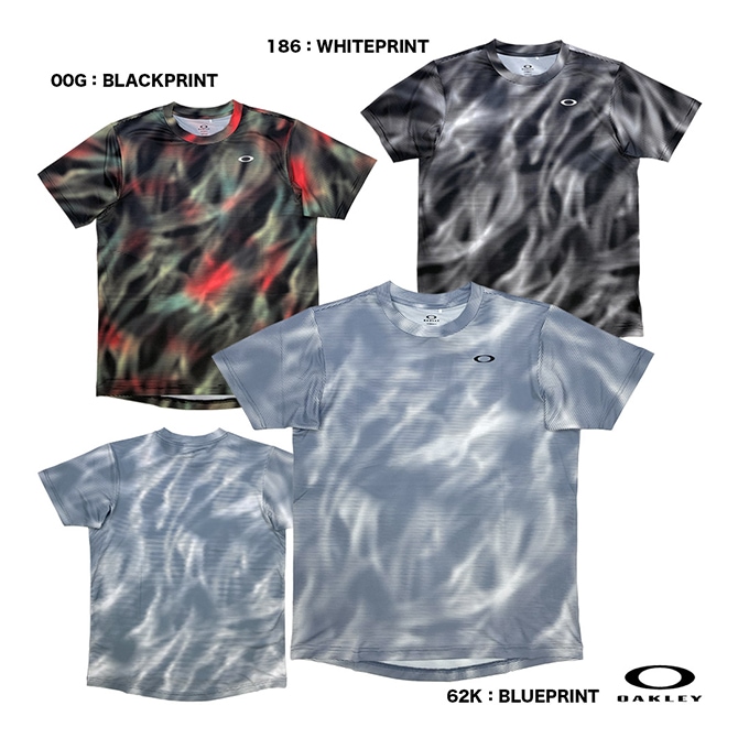 オークリー OAKLEY テニスウェア メンズ SLANT GRAPHIC MESH SS TEE 13.0 FOA409034
