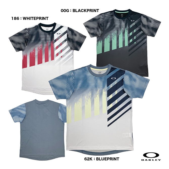 オークリー OAKLEY テニスウェア メンズ SLANT PANEL MESH SS TEE 13.0 FOA409035
