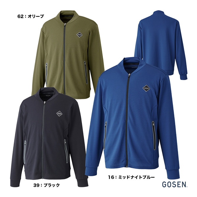 ゴーセン GOSEN テニスウェア ユニセックス ジップアップジャケット W2600