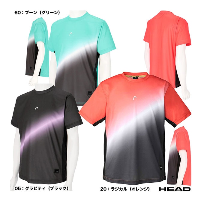 ヘッド HEAD テニスウェア メンズ Shortsleeve Gradation Mesh T-shirt 541127