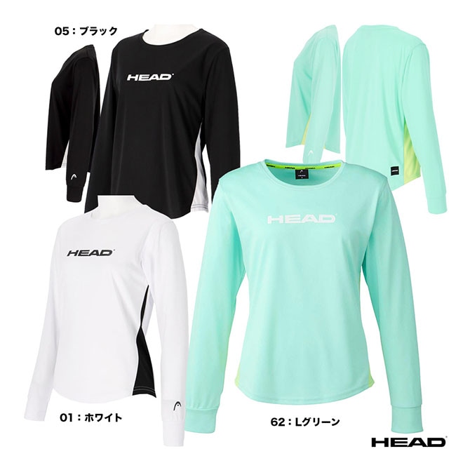 ヘッド HEAD テニスウェア レディス Longsleeve Logo Mesh T-shirt 541133