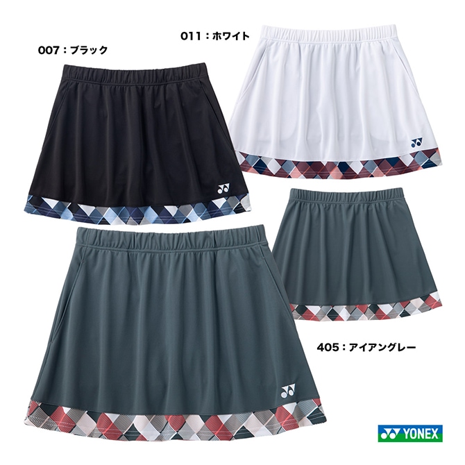 ヨネックス YONEX テニスウェア レディス スカート（インナースパッツ付） 26206