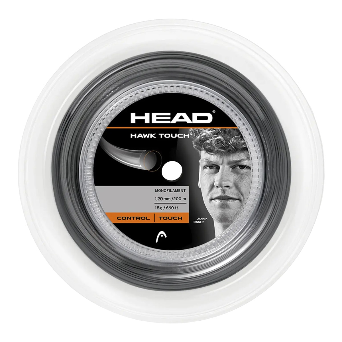 ヘッド HEAD テニスガット ロール ホーク タッチ（HAWK TOUCH） 120 アンスラサイト 281234（120a）