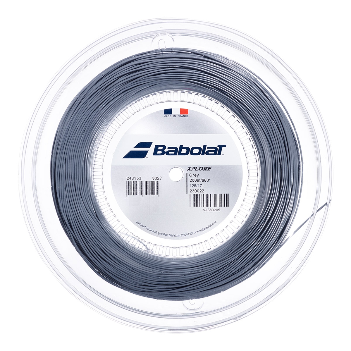 バボラ BabolaT テニスガット ロール エクスプロール（XPLORE） 125 グレー 243153（125g）