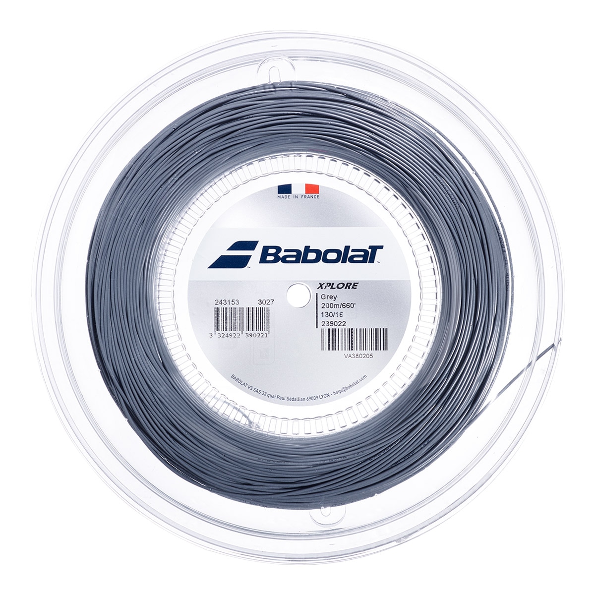 バボラ BabolaT テニスガット ロール エクスプロール（XPLORE） 130 グレー 243153（130g）