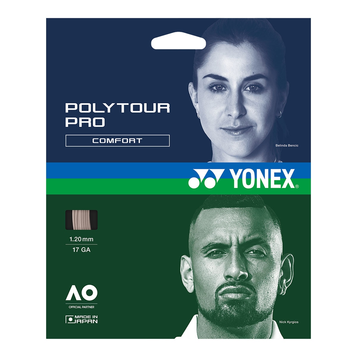ヨネックス YONEX テニスガット 単張り ポリツアープロ（POLYTOUR PRO） 120 ウォームグレー PTGP120（291）