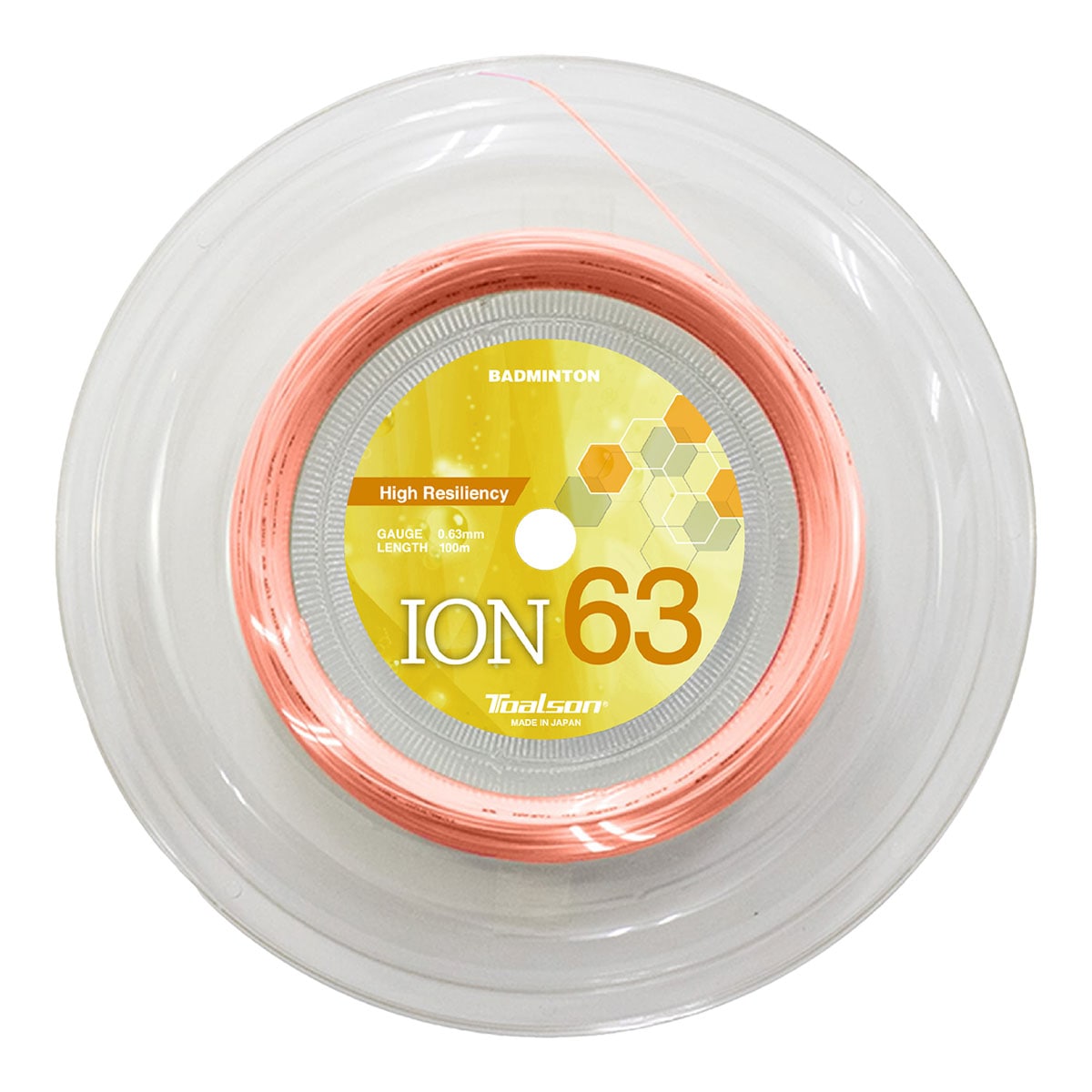 トアルソン TOALSON ガット バドミントン用 ロール イオン 63 （ION 63） 0.63 サクラ 841631S