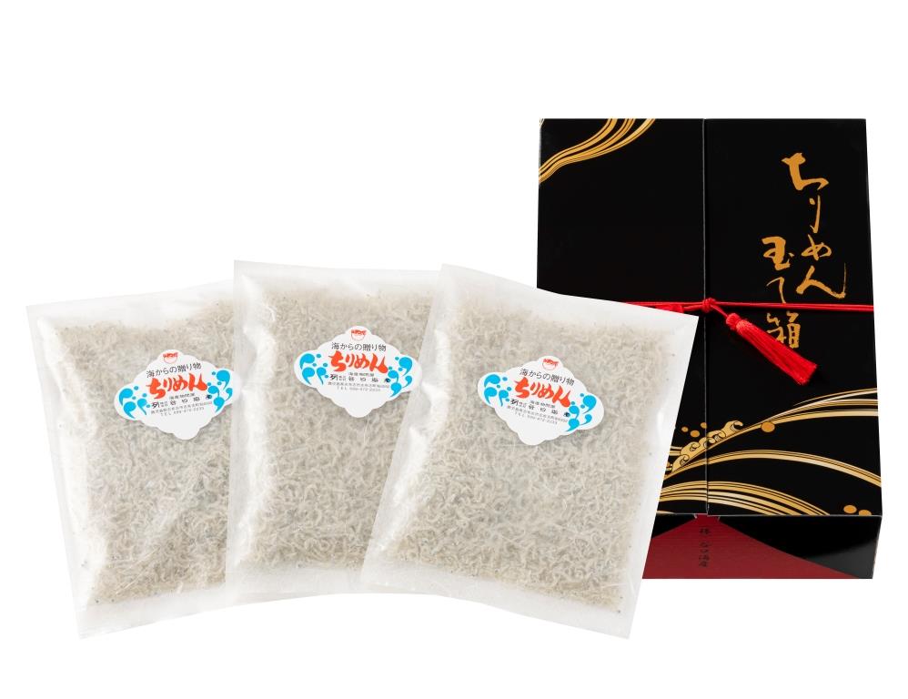 ちりめん玉て箱　60ｇ×3袋　国内産