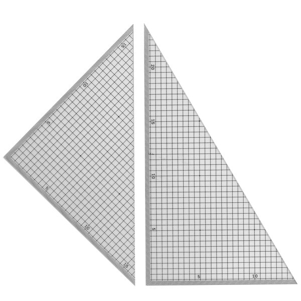 三角定規 30cmX2mm 5mm方眼 【22-1250】