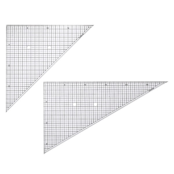 コンサイス 三角定規 ネオセクションスケール 300　2枚組 30cm×45° 60°